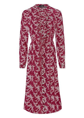 Темно-бордова кежуал сукня сукня-сорочка Esmara з квітковим принтом