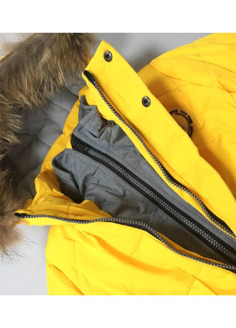 Жовта зимня куртка зимова на хлопчика Модняшки