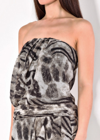 Серое кэжуал платье Miss Miss