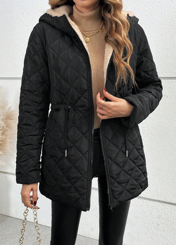 Черная демисезонная куртка SHEIN