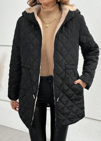 Черная демисезонная куртка SHEIN