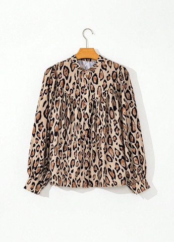 Бежевая блуза SHEIN