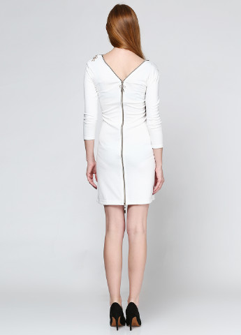 Білий кежуал сукня Big Fashion Style однотонна