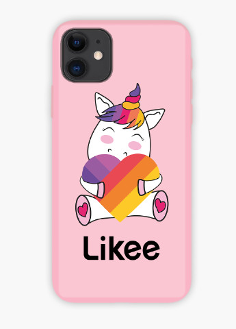 Чехол силиконовый Apple Iphone X Лайк Единорог (Likee Unicorn) (6129-1037) MobiPrint (219283966)