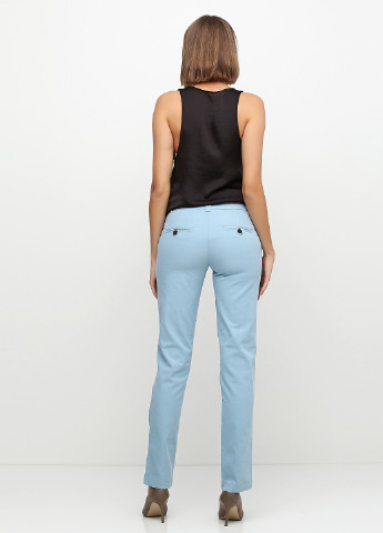 Голубые кэжуал летние прямые брюки Zero