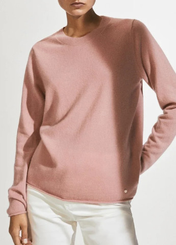 Розовый демисезонный свитер Massimo Dutti