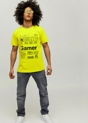 Жовта футболка чоловіча YAPPI