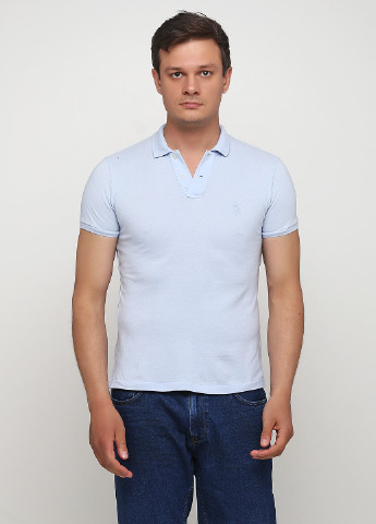 Светло-голубой футболка-поло для мужчин Ralph Lauren с логотипом
