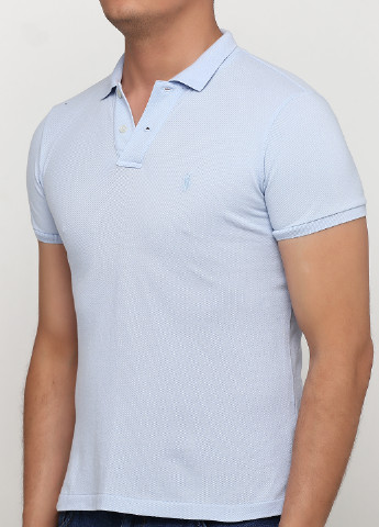 Светло-голубой футболка-поло для мужчин Ralph Lauren с логотипом