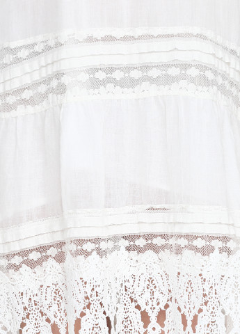 Белое кэжуал платье Miho's однотонное
