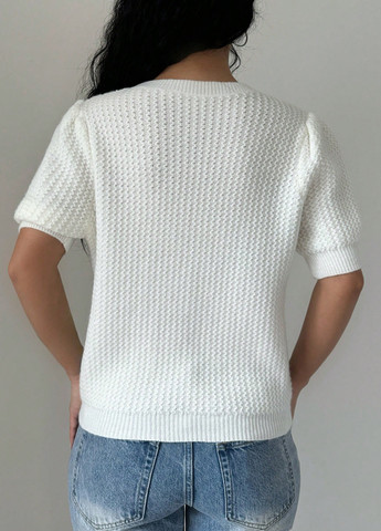 Білий літній джемпер джемпер SHEIN