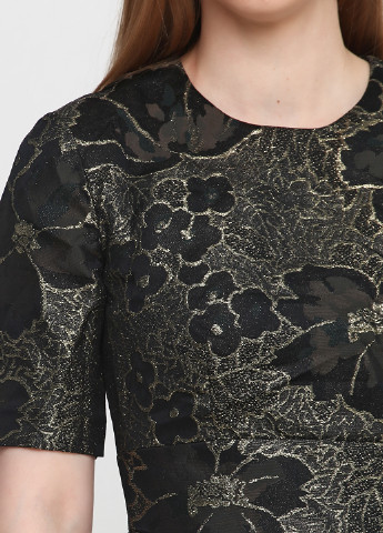 Черное коктейльное платье & Other Stories с цветочным принтом