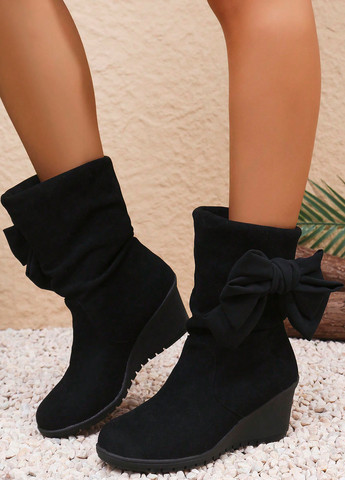 Черные демисезонная ботильоны SHEIN