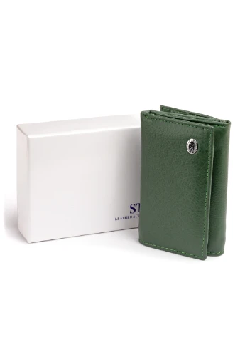 Жіночий шкіряний гаманець 12х7,5х2,5 см st leather (229461082)