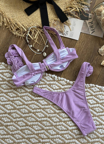 Сиреневый летний раздельный купальник (лиф, трусики) раздельный NOVA VEGA