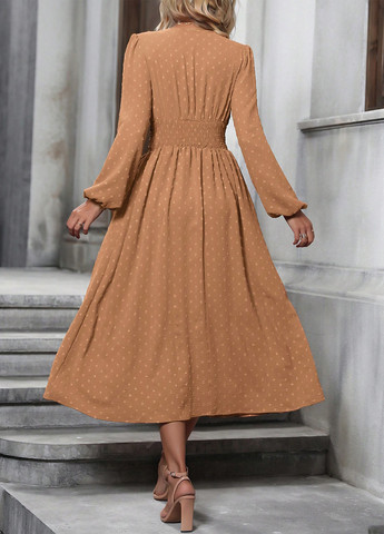 Оливкова (хакі) кежуал сукня на запах SHEIN однотонна