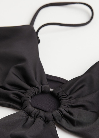 Чорний літній купальник суцільний, монокіні H&M