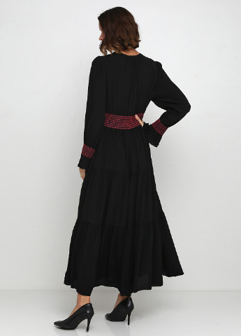 Чорна кежуал сукня кльош Gap з орнаментом