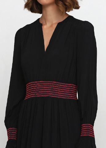 Черное кэжуал платье клеш Gap с орнаментом