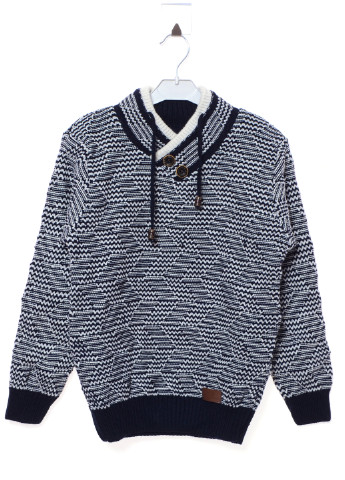 Светло-синий демисезонный свитер пуловер Milas