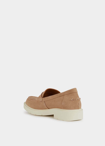 Geox Туфли лоферы бежевый з натуральная замша, италия — демисезон (330382220)