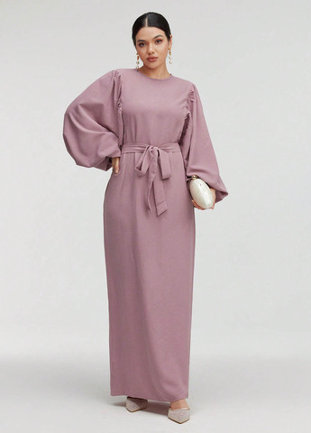 Рожево-лілова вечірня сукня SHEIN однотонна