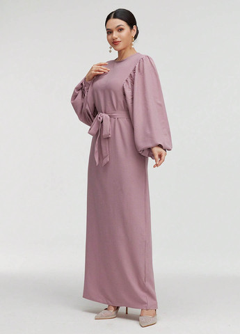 Рожево-лілова вечірня сукня SHEIN однотонна