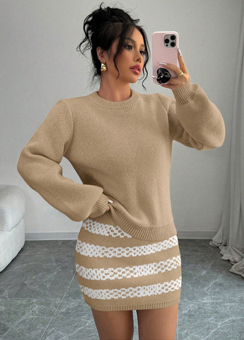 Костюм (джемпер, спідниця) SHEIN (344453367)