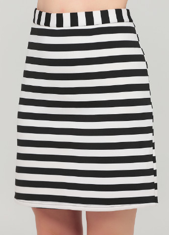 Черно-белая кэжуал в полоску юбка Glamorous
