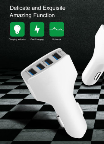 Зарядное устройство CQC-400 4 USB Qualcom 3.0 7A White (CQC-400-WH) XoKo (216637858)