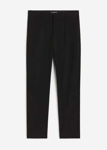 Черные классические, кэжуал демисезонные прямые брюки H&M