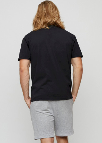 Черная футболка мужская basic /air print/ YAPPI