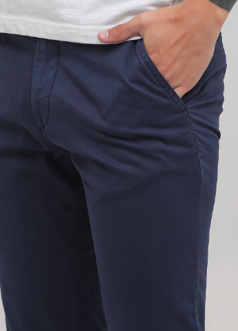 Темно-синие кэжуал демисезонные чиносы брюки Lagrand