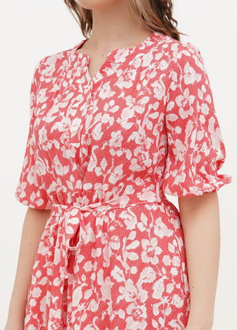 Червона кежуал сукня кльош Juliet deluxe з абстрактним візерунком