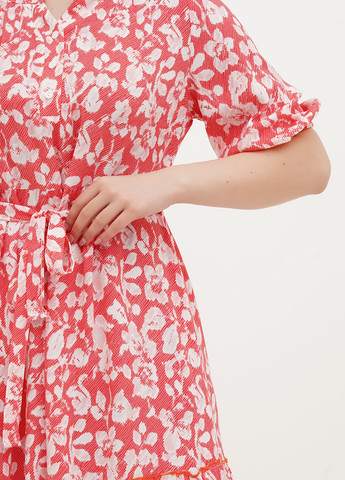 Червона кежуал сукня кльош Juliet deluxe з абстрактним візерунком