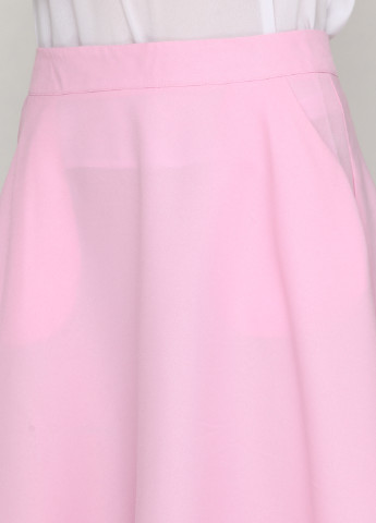 Светло-розовая кэжуал однотонная юбка Gator клешированная