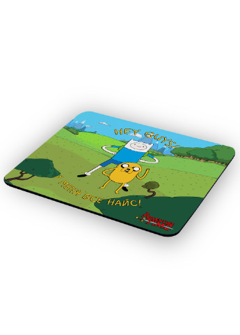 Коврик для мышки Финн и Джейк пес Время приключений (Adventure Time) (25108-1579) 22х18 см MobiPrint (222995315)
