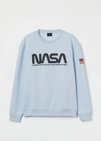 Голубой свитшот H&M (252436892)