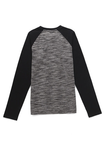 Серый демисезонный кэжуал лонгслив Your Turn меланж