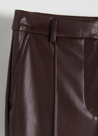 Темно-коричневые кэжуал демисезонные клеш брюки Reserved