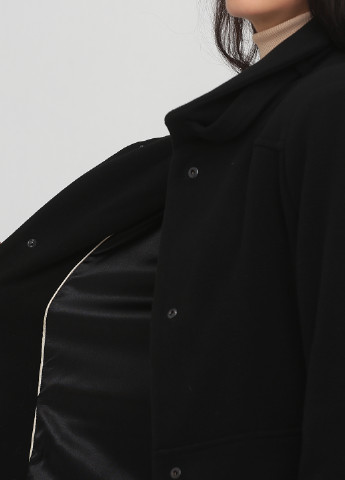 Черное демисезонное Пальто однобортное Pepita