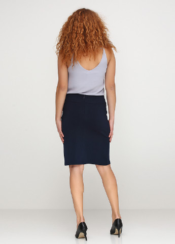 Темно-синяя кэжуал однотонная юбка Brandtex Collection мини