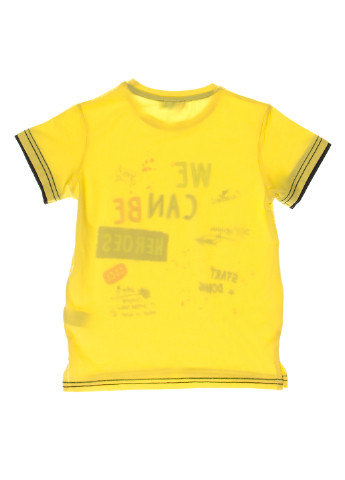 Желтая летняя футболка с коротким рукавом Mackays