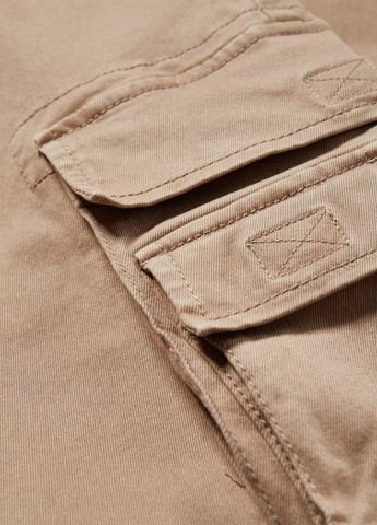 Бежевые кэжуал демисезонные карго брюки C&A