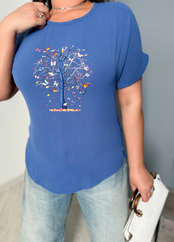 Светло-синяя блуза Demma