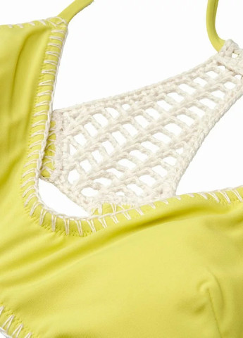 Желтый летний купальник (лиф, плавки) топ Victoria's Secret