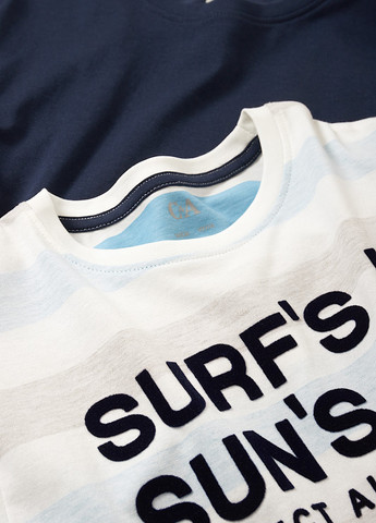 Комбинированная летняя футболка (2 шт.) C&A