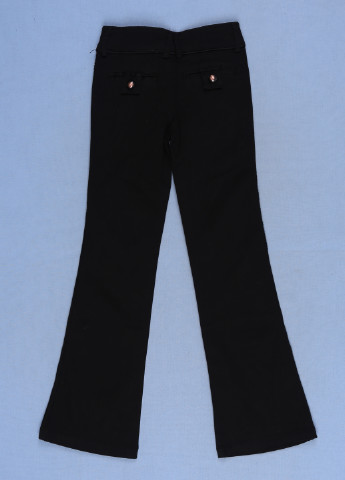 Черные кэжуал демисезонные клеш брюки Rosa & Rosa