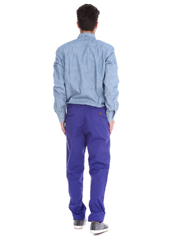 Сиреневые кэжуал демисезонные со средней талией брюки Massimo Dutti
