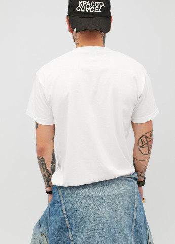 Біла футболка YAPPI